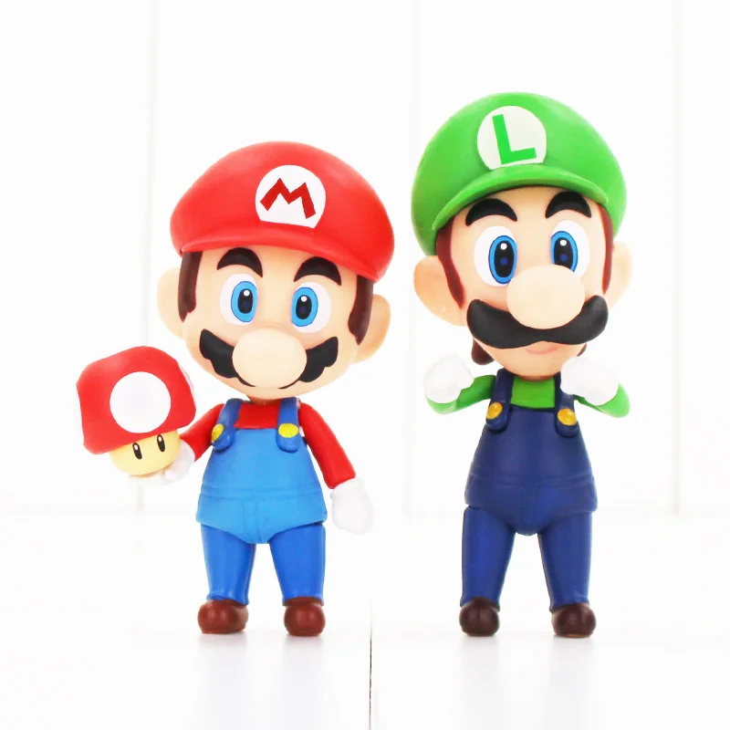 Nendoroid Super Mario Bros фигурка игрушки Марио 473 Луиджи 393 с жабой гриб Гумба призрак пуля отличная модель куклы для детей