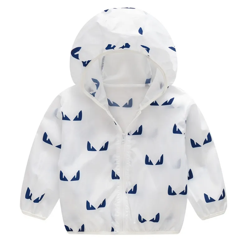 Summer Sun-Protection Children Clothing Anti-UV Breathable Boys Girls Thin Jackets Hooded Printed Baby Outfits For 2-7 Years Old Summer Sun-Protection Children Clothing Anti-UV Breathable Boys Girls Thin Jackets Hooded Printed Baby Outfits For 2-7 Years Old