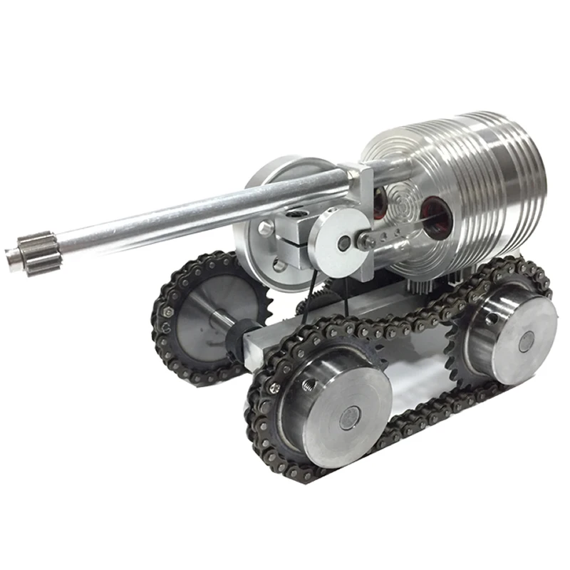 

Cool! small tank model, external combustion engine micro steam engine model, scientific textbook, children's toys