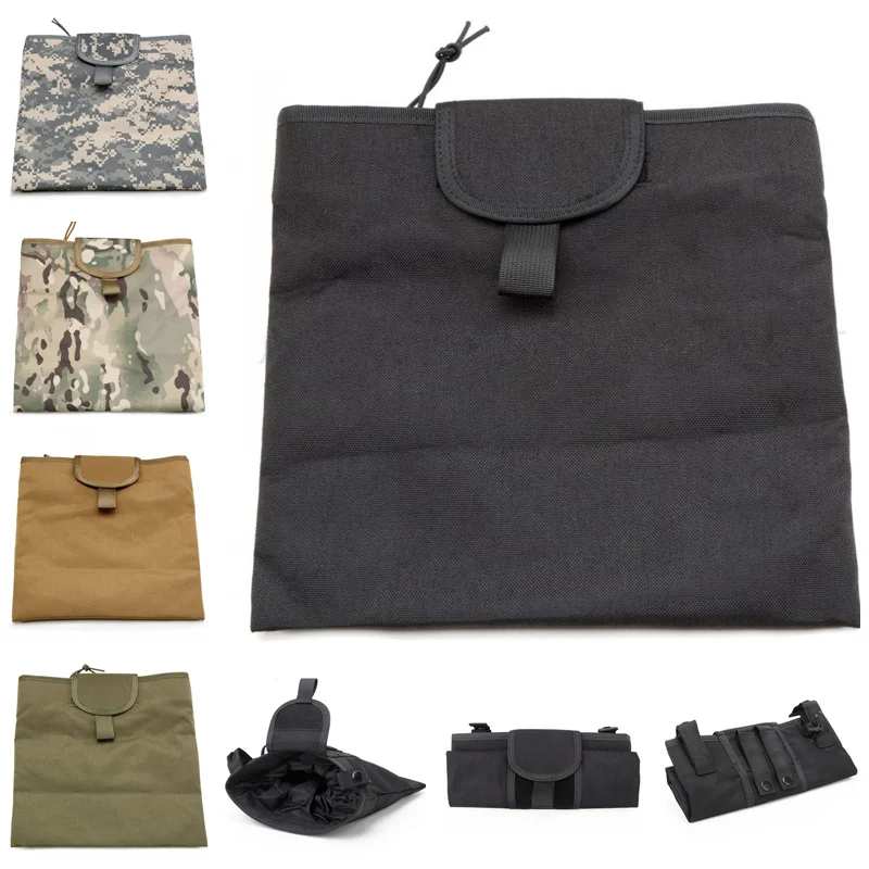 

Airsoft Tactical Large Folding Molle Dump Drop Magazine Pouch Military Hunting Utility Foldable Recovery Mag Holder Bag
