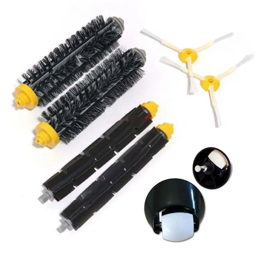 Front Wheel Caster Assembly & Brush Kit For iRobot Roomba 500 600 700