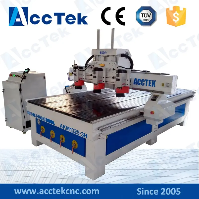 cnc multi spindle carving machine 1325 cnc carving router for wood/mdf