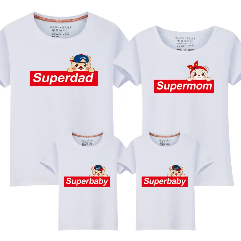 

matching mother daughter clothes Parent-child family of three mother and daughter cotton short-sleeved t-shirt