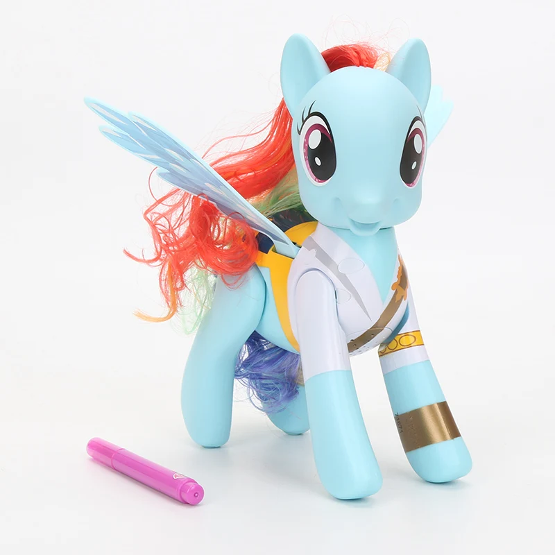 Электронные игрушки My Little Pony Flip& Whirl Priate Rainbow Dash ПВХ фигурка дружба волшебная игрушка Студенческая Модель Куклы