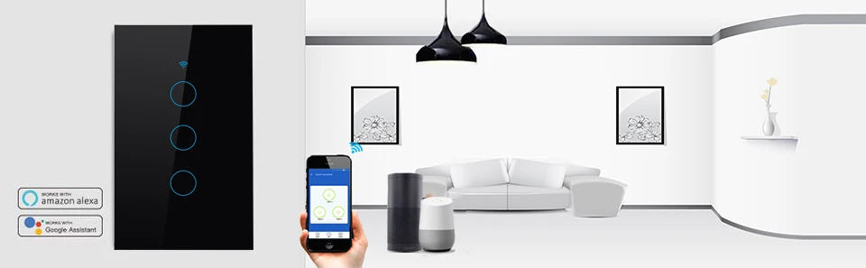 Us 3gang wifi switch