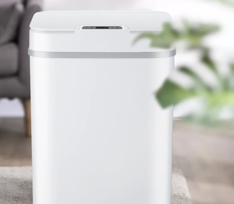 

Rubbish Trash Can Dustbin With Lid Automatic Sensor Bathroom Home Smart Inductive Garbage Office Waste Storage Bucket LF240
