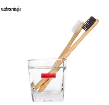 

mouth clean bamboo toothbrush whitening teeth brush hard bristle brush wood toothbrush tongue scraper Adult travel tooth brush