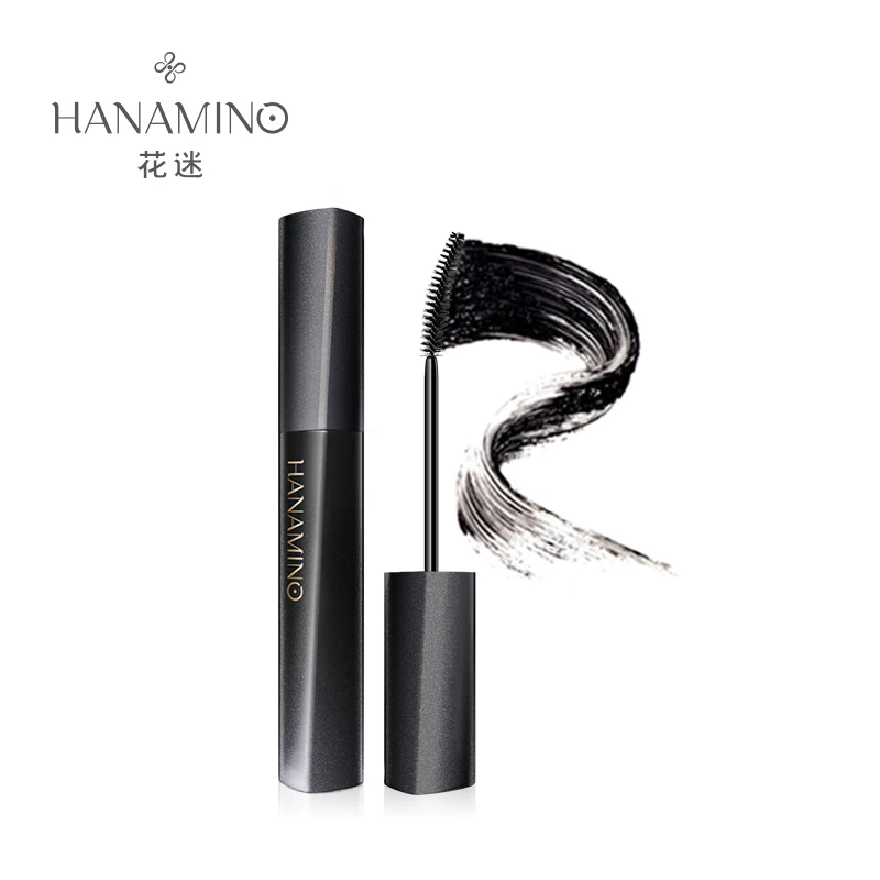 HANAMINO бренд натуральный черный Удлиняющая и подкручивающая тушь для ресниц легко