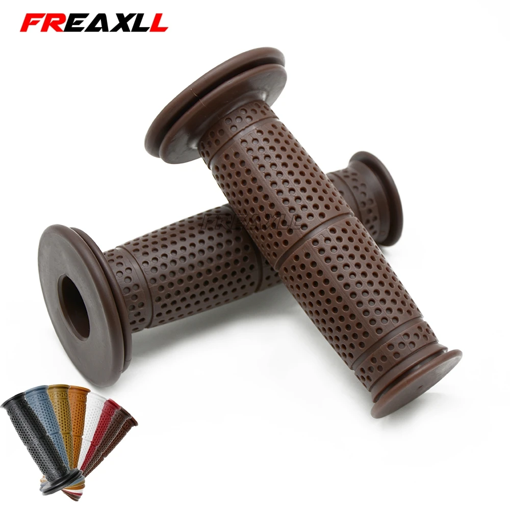 7/8'✢mm Motorcycle Hand Grips Retro Handle Rubber Bar Gel Grip For YAMAHA YZF R25 R15 R6 R125 kawasaki z750 Z800 FZ8 FZ1 FZ6R |