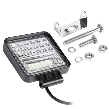

4 inch 126W Car Accessories 6000K Led Bar Square LED Beam Work Light Driving Spot Beam for Auto Offroad Trucks