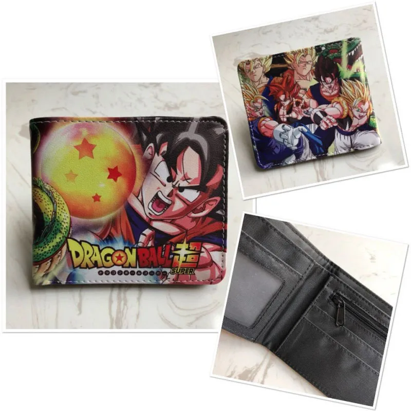 Кошелек детский dragon ball Супер рисунок кошелек dragon ball Z Goku с карманом для монет держатель для карт тонкий