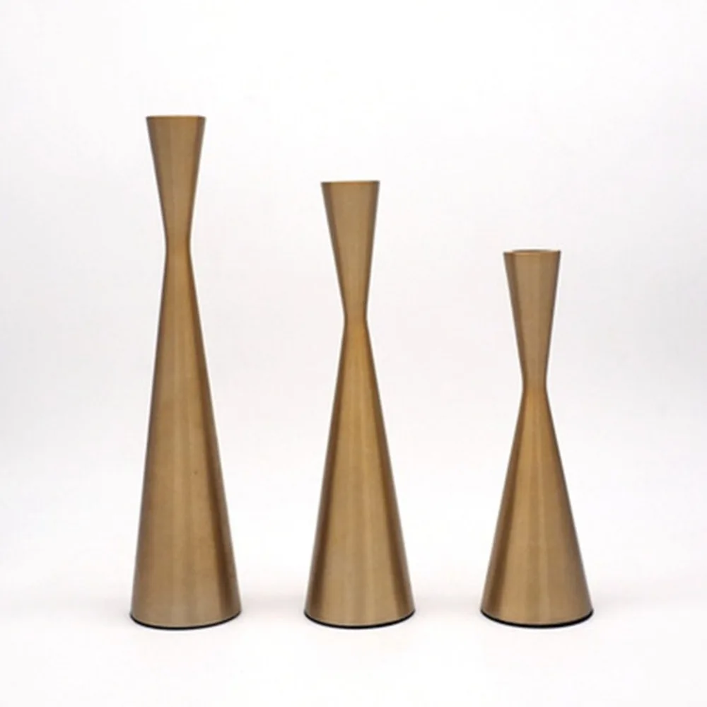 Simple Modern Style Metal Candle Holders Home Decor AlloyCandlestick
