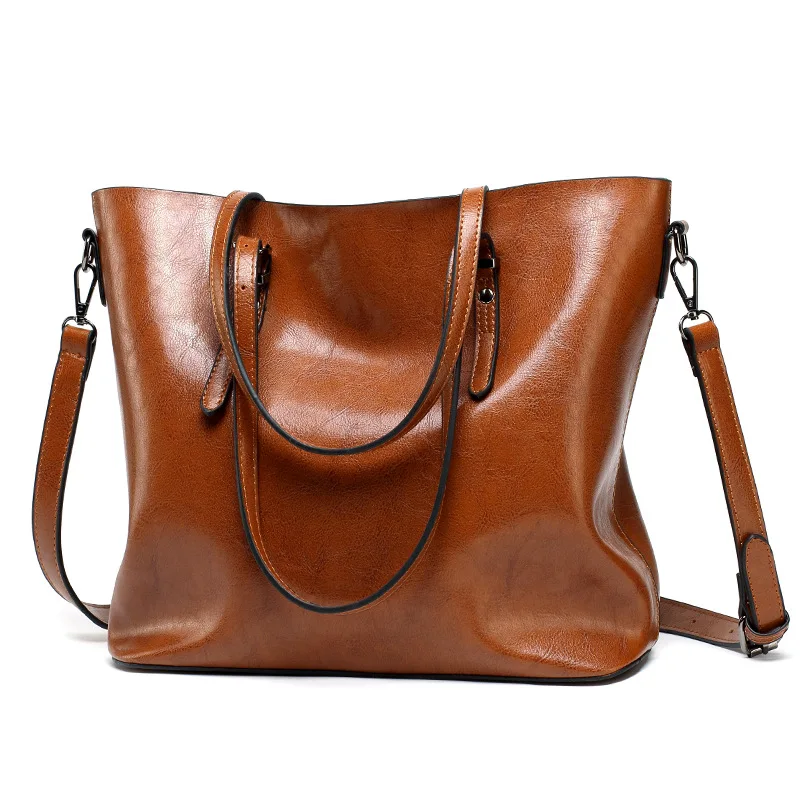 

Brand Women Leather Handbags Lady Large Tote Bag Female Pu Shoulder Bags Bolsas Femininas Sac A Main Brown Black Red