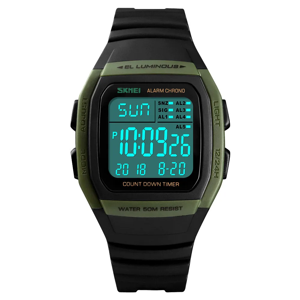 

SKMEI Waterproof Alarm Date Sport Analog Digital LED Backlight Wrist Watch Man Quartz Analog Watches Orologio Uomo Hot Sales