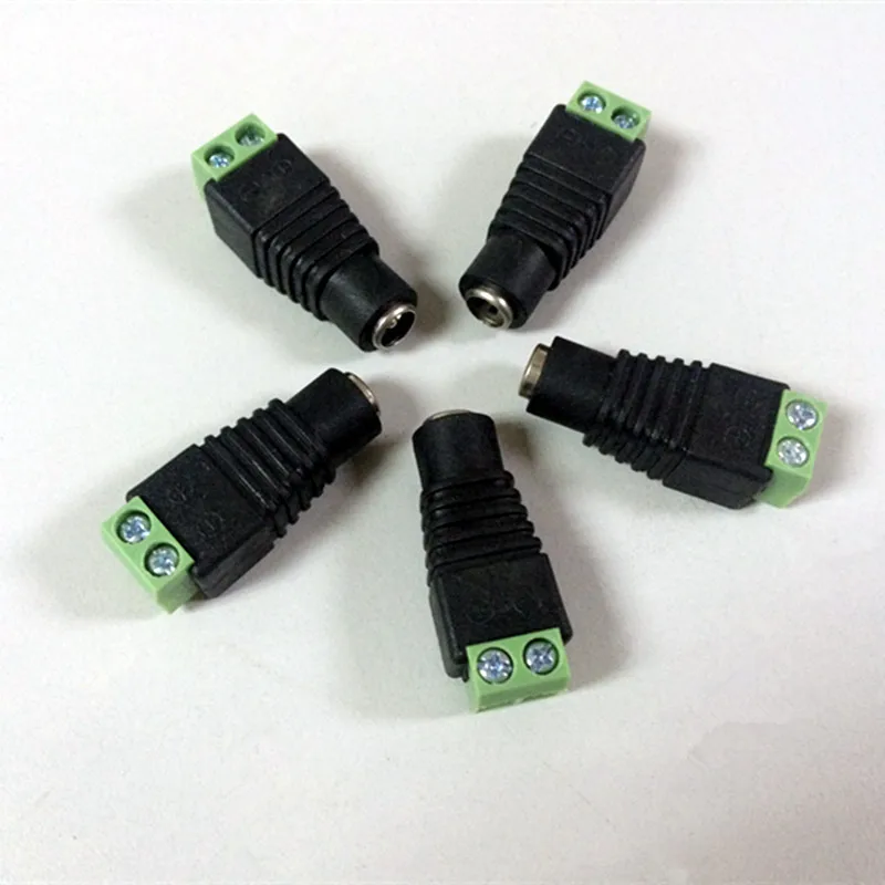 

5+5 Pair 5.5*2.1 DC Power Male / 2.1*5.5 Female DC Power Plug Jack Adapter Connector Plug for CCTV LED strip Light