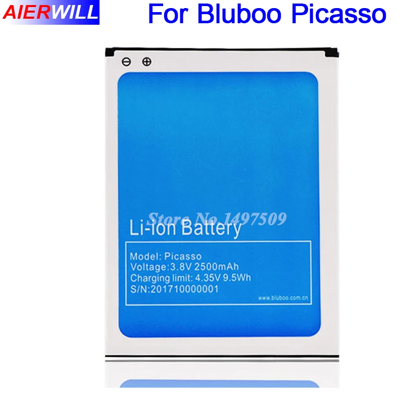 Для Bluboo аккумулятор Picasso Аккумулятор AKKU для мобильный телефон 2500 мАч высокое