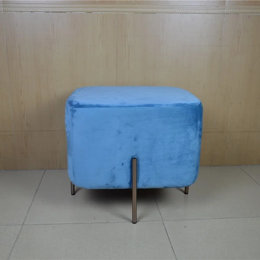 الحد الأدنى الحديثة غرفة المعيشة غرفة نوم أريكة لا الذراع Chair50 * 45*42 سنتيمتر مربع كرسي بدون ظهر 4 اللون يتدفقون القماش غطاء/شحن مجاني