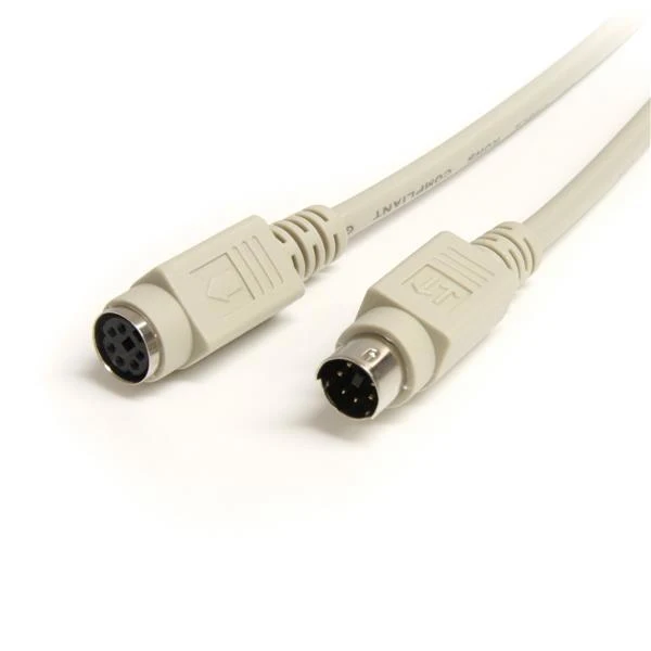 StarTech.com 6 футов PS/2 удлинитель клавиатуры или мыши-M/F 15 мм 124 216 бежевый | Компьютеры и