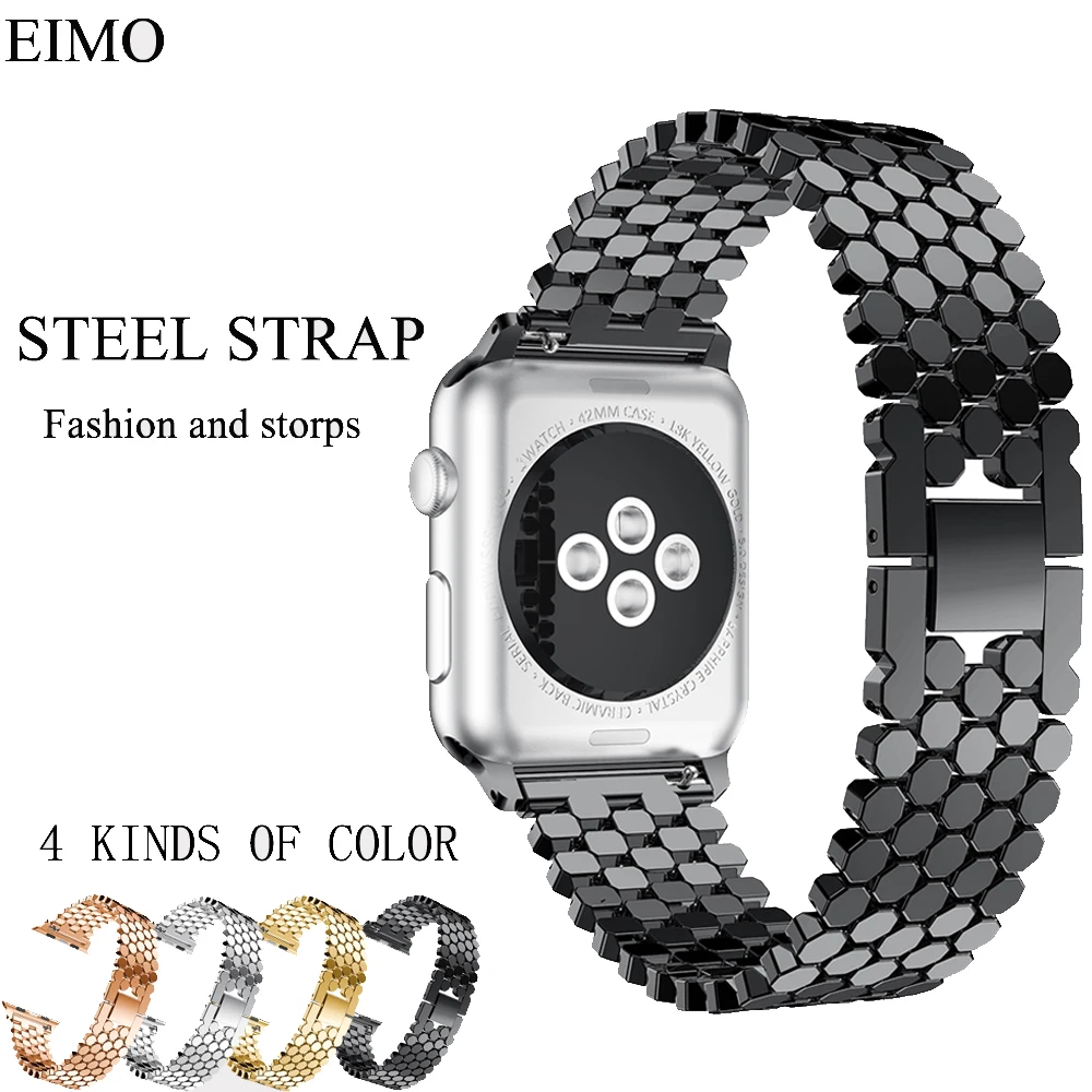 

Stainless Steel Strap for Apple Watch Band 42mm 38mm Replacement Wristband Link Bracelet Belt for iwatch series 3/2/1 Watchbands