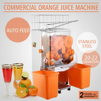 

Free shipping Juice Commercial Auto Feed Orange Squeezer Juicer Juice Extractor Machine Juice Making for Fruit Shop