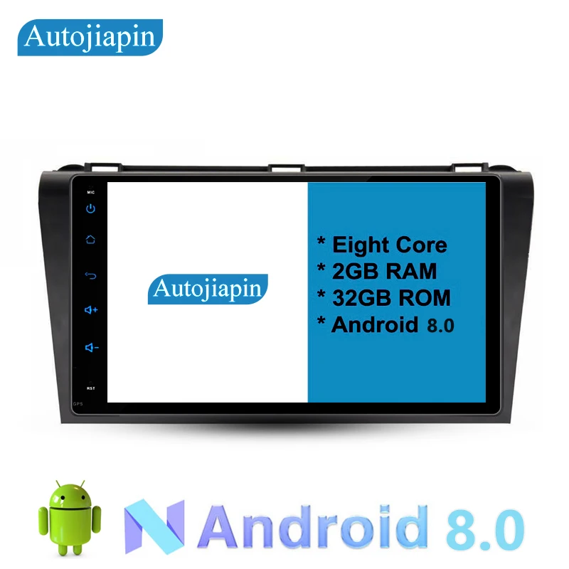 Top 9" Eight Core Android 8.0 2G RAM 1024*600 Car GPS navigation For Old MAZDA 3 2008 - 2009 With Car Stereo Radio Audio 0 Top 9" Eight Core Android 8.0 2G RAM 1024*600 Car GPS navigation For Old MAZDA 3 2008 - 2009 With Car Stereo Radio Audio 0