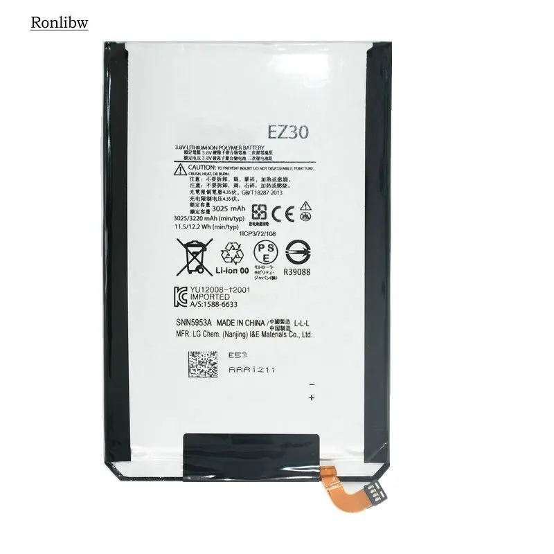 

Ronlibw 3220mAh EZ30 Battery replacement for Motorola Google Nexus 6 XT1100 XT1103 EZ30 SNN5953A Batterie