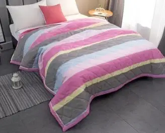 New Solid pink white Bedspread Summer Quilt Blanket Comforter Bed Cover Quilting Home Textiles Suitable for Children adult 29 - Цвет: 12