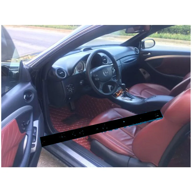 

lsrtw2017 leather car floor mat for mercedes benz CLK200 CLK280 CLK350 clk240 W209 C209 2009 2008 2007 2006 2005 accessories