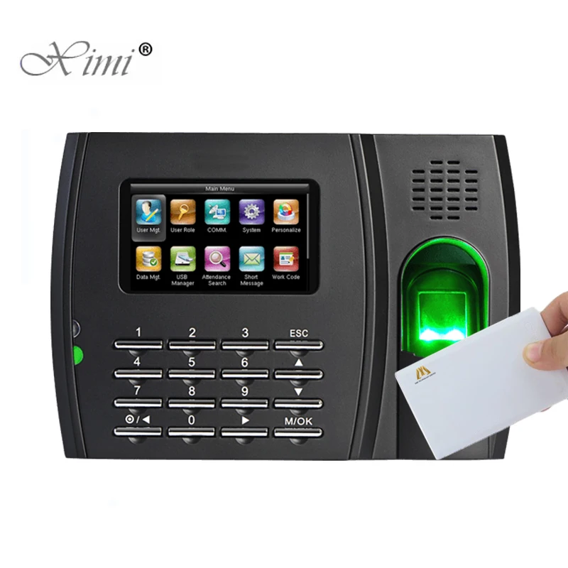 

ZK U8 Fingerprint And Card Time Attendance Biometric Finger Time Clock Fingerprint Time Recording With RFID And IC Card Reader