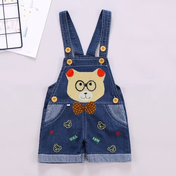 

IENENS Kids Baby Boys Pants Denim Shorts Jeans Overalls Toddler Infant Boy Playsuit Clothes Clothing Short Trousers