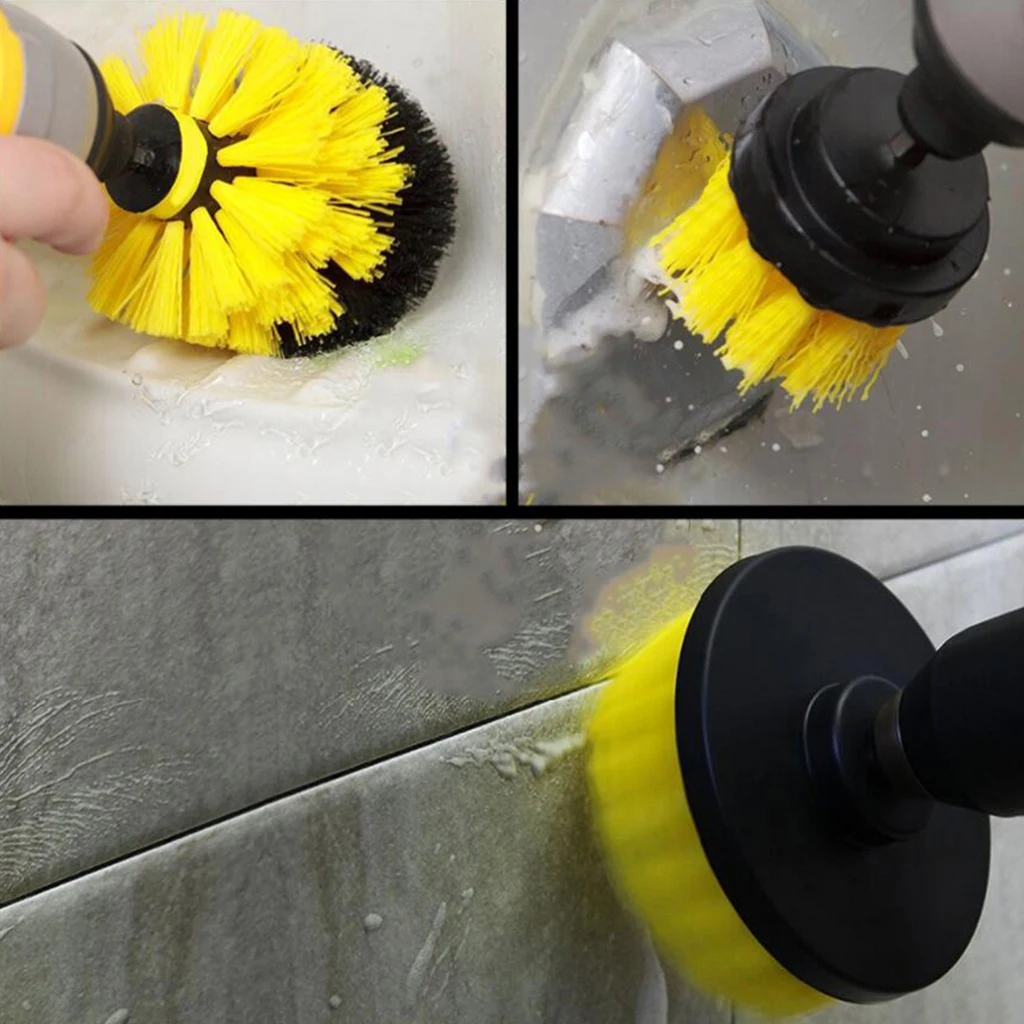 Power Brush Tile and Grout Bathroom Cleaning Scrub Brush Power Brush Drill Attachment
