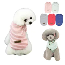 Весенне-летняя футболка для собак 1 шт., поставка Лидер продаж, жилет для собак Одежда для щенка с принтом, дышащая футболка товары для домашних животных# p9