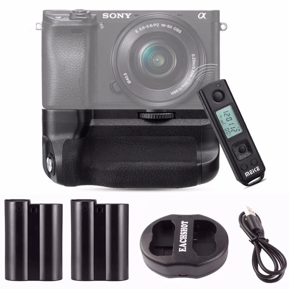 Meike MK A6300 Pro батарейный блок 2 4G беспроводной пульт дистанционного управления для