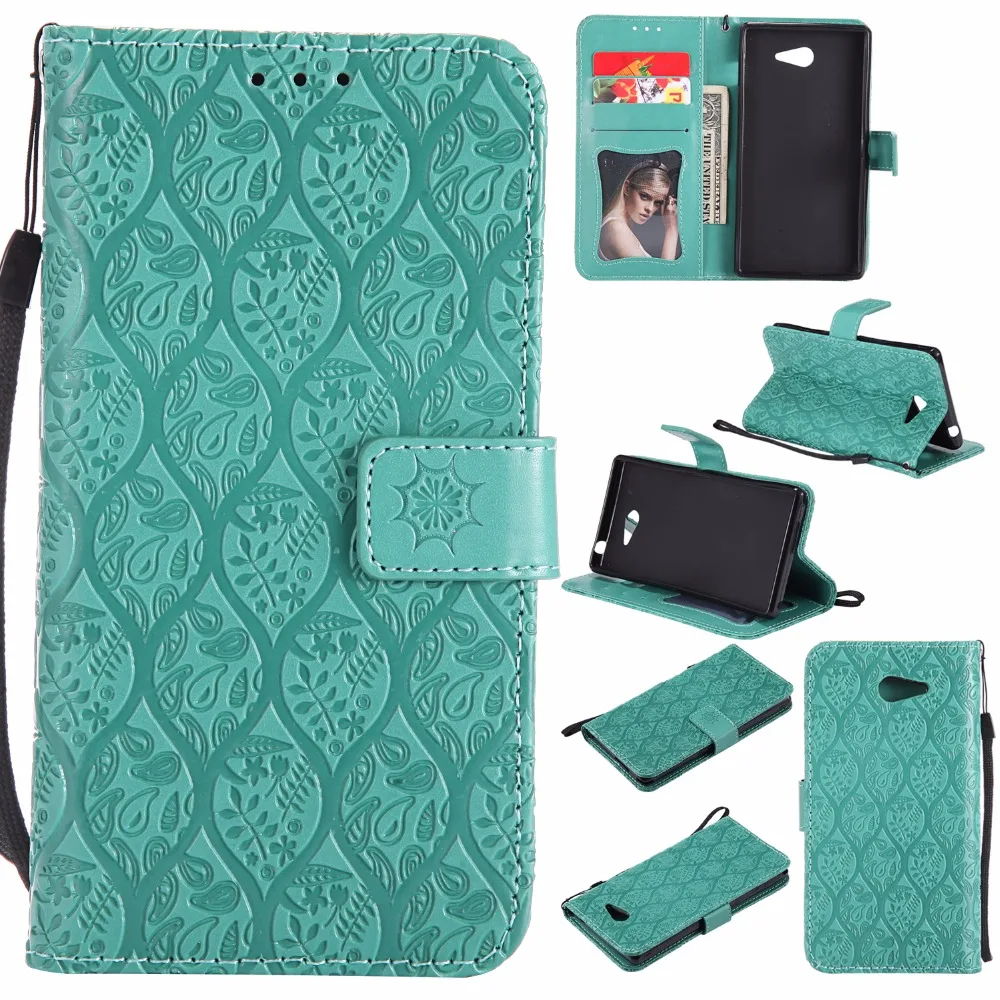 

PU Leather Wallet Case Stand Cover Card Slots For Sony Xperia Z3 Z4 Z5 Mini Compact M2 M4 M5 X XA Ultra XZ E5 XZ1 L1 Phones Case