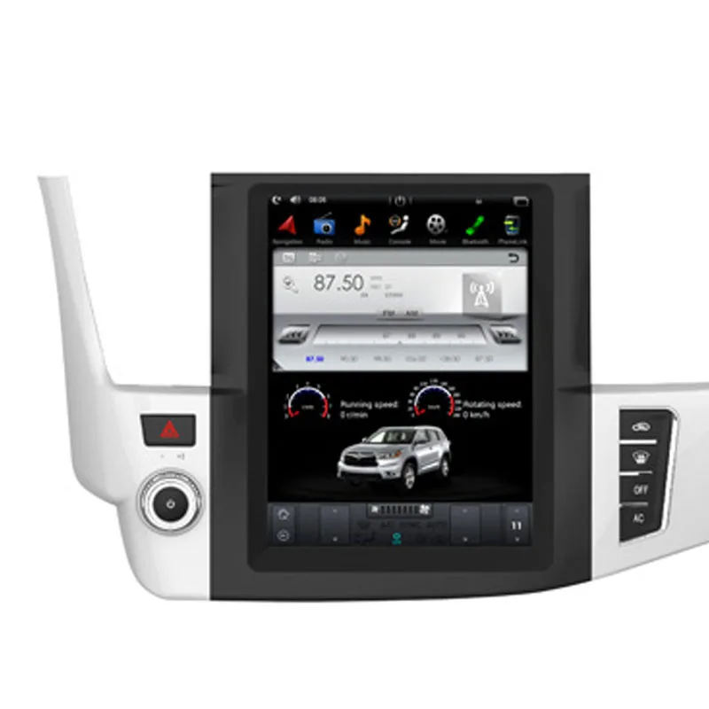 

10.4" Tesla Type Android Fit TOYOTA HIGHLANDER 2014 2015 2016 2017 2018 DVD Player Navigation GPS Radio