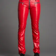 28-39 Горячая Весна Мужская Новая мода персонализированные высокого класса индивидуальные плотный мешок молнии pu кожаные брюки