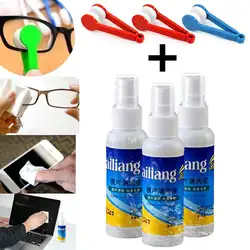 Портативное чистящее средство для очков Солнцезащитные очки Чистящая щётка из микрофибры