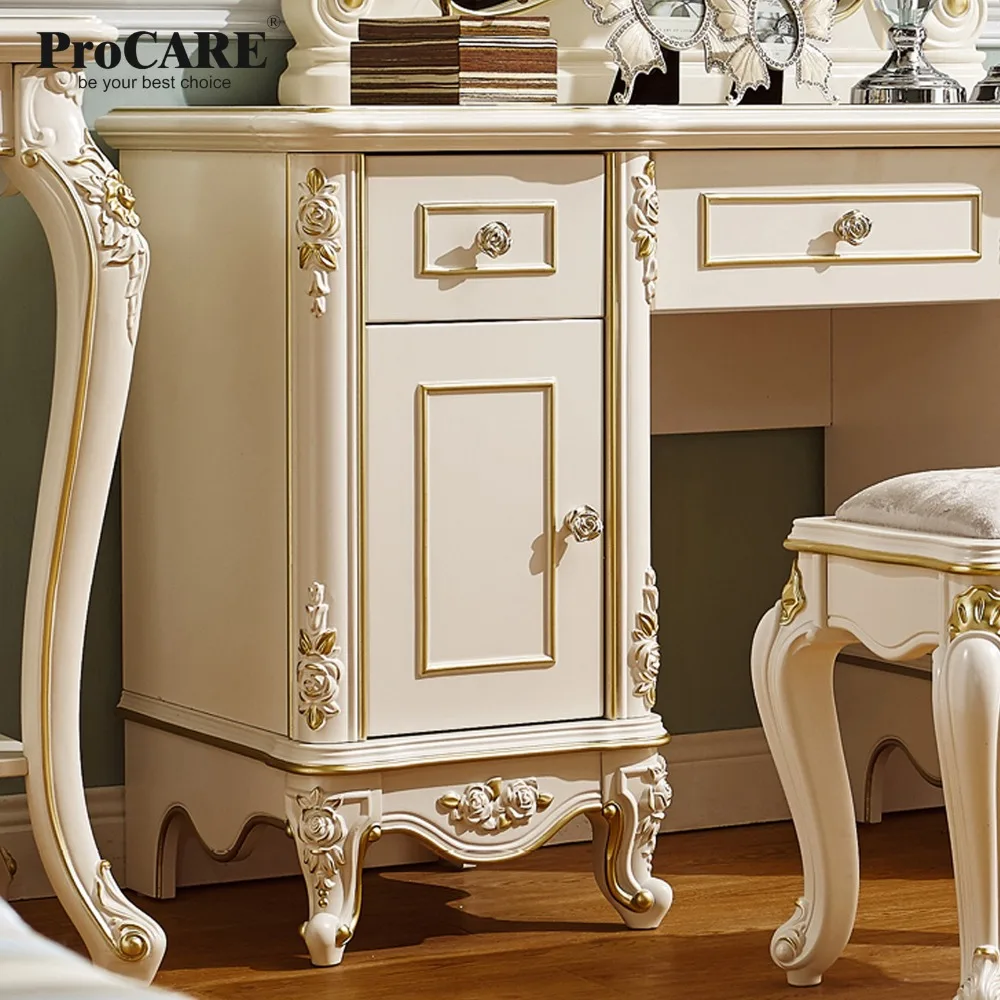 luxury European and American style bedroom furniture french Dressing table with mirror luxury European and American style bedroom furniture french Dressing table with mirror