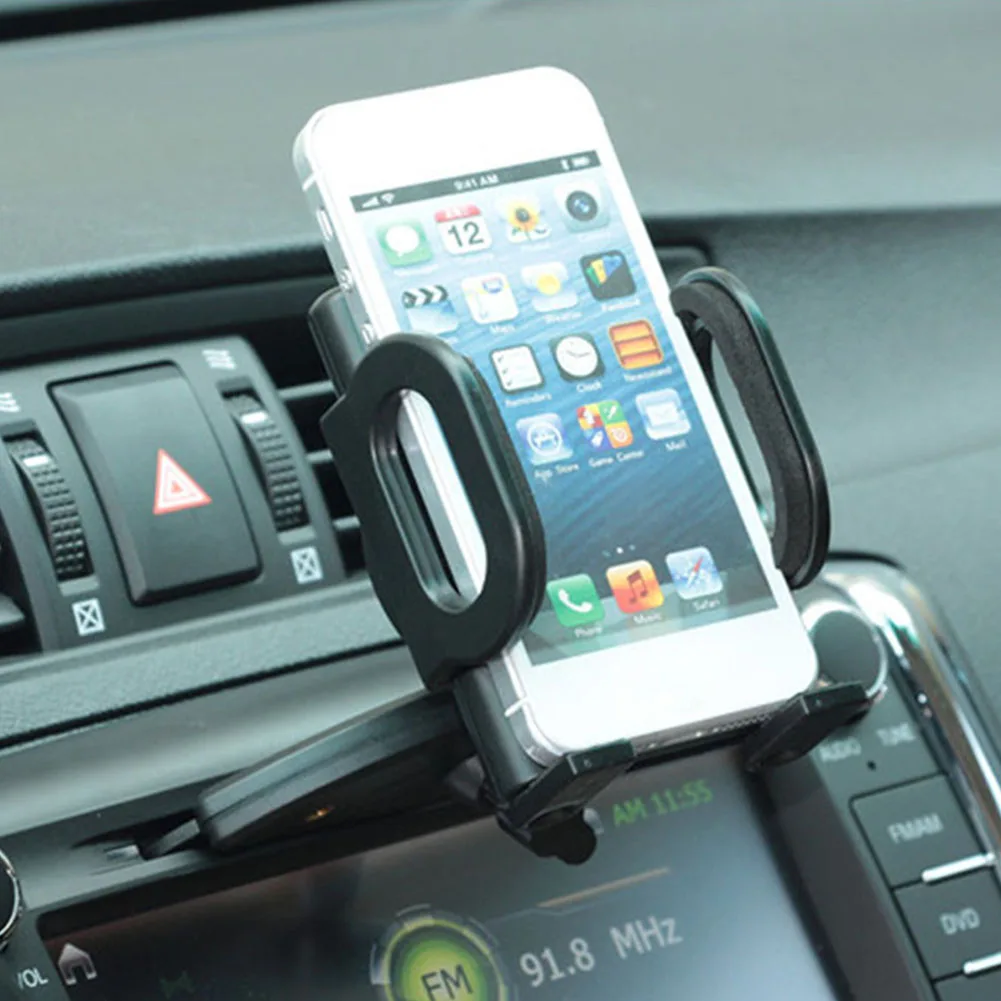 Автомобильный держатель для телефона CD порт навигационная подставка колыбель 360 градусов поддержка мобильного вентиляционного отверстия автомобильная подставка для телефона в автомобиле