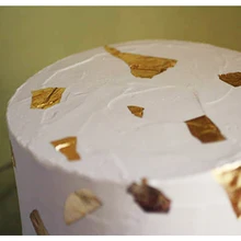 2 шт./компл. 24 K чистый подлинный листочек из съедобного золота фольга позолота ремесла Декоративные ремесло бумаги украшения торта инструменты украшения торта