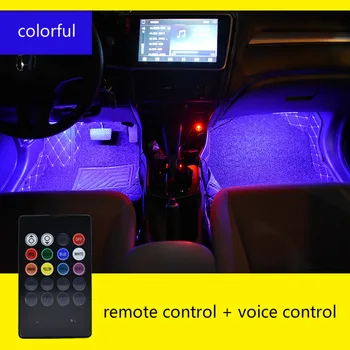 

9 lamp/12 lamp, one tow four car ambient lamp led music rhythm explosive flash decorative lamp indoor foot sole
