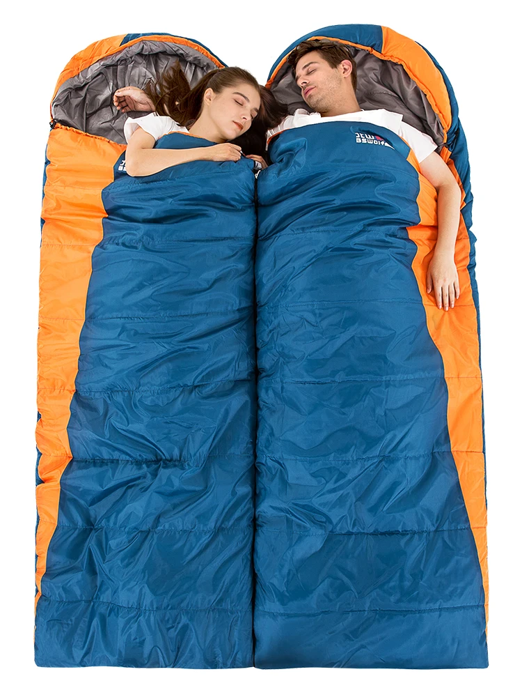 BSWolf зимний уличный спальный мешок для взрослых, для кемпинга, утолщенные конверты, холодный теплый спальный мешок для обеда, хлопковый спальный мешок, может быть соединен