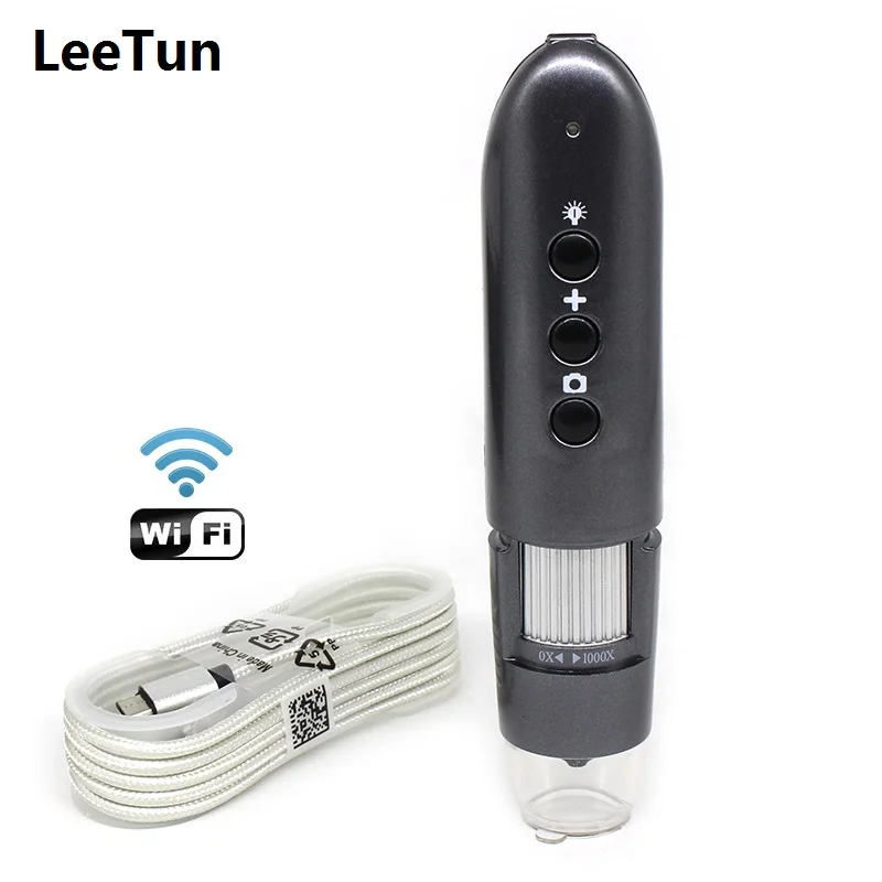 

800X 1000X WIFI Digital Zoom Microscope LED Portable Wireless Electronic Magnifier Skin Magnifying Antique Appreciation