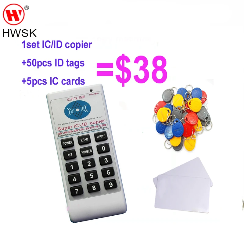 

SK665 Mini Super IC/ID card copier, Multifrequency 500KHz ID card copy machine/125KHz ID card copier, 375KHz ID card duplicator
