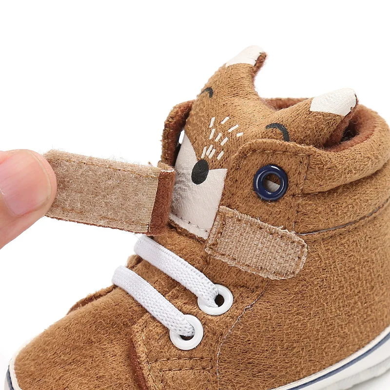 Animals Baby Shoes Boys and Girls Cute Fox Winter Short Boots Infant Toddler First Walkers Anti Slippery Cartoon-Bebe Mix-Colors