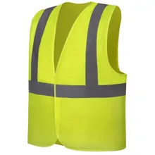 Горячая крюк и петля и застежка-молния светоотражающий жилет безопасности