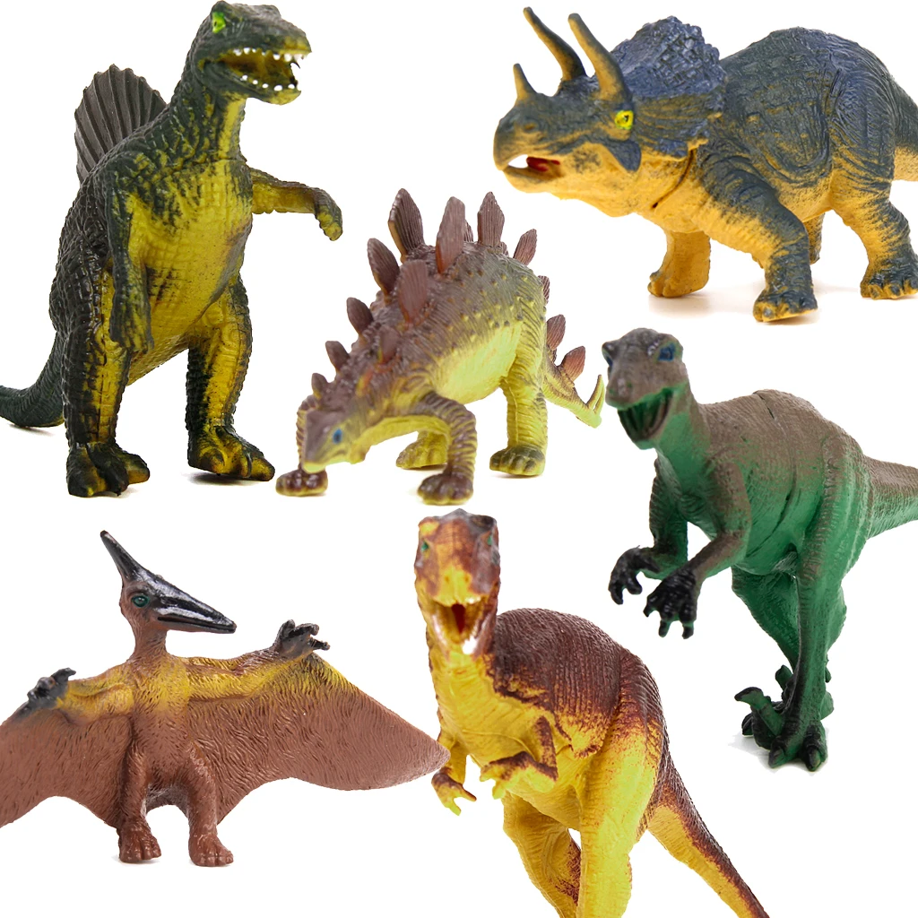 6Pcs/Set Dinasours Model Early Learning Kids Child Toys Game Collectibles Gifts