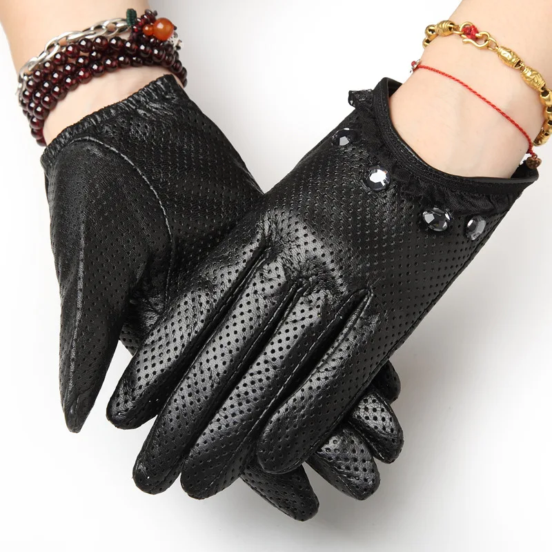 Guantes De Cuero Para Mujer - Invierno, Abrigados, Forrados, Ideales Para Conducir, Talla S/M/L
