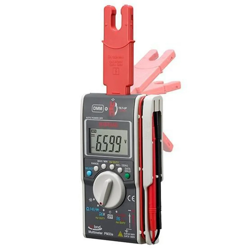 PM33A Цифровые мультиметры AC DC Ом Гибридный Карманный Размер DMM + клещи