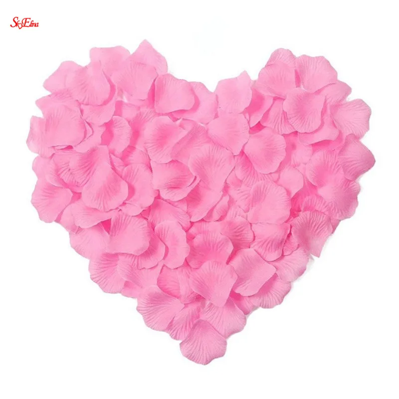 

5000pcs / lot 5*5cm silk rose petals for Wedding Decoration, Romantic Artificial Rose Petals Wedding Flower Rose Flower 7z